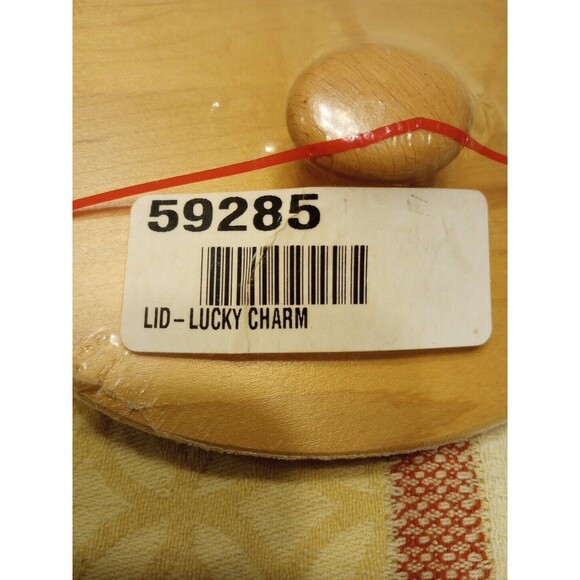 Longaberger WoodCrafts Maple Lucky Charm Basket Lid #59285 New Made USA - Picture 9 of 11